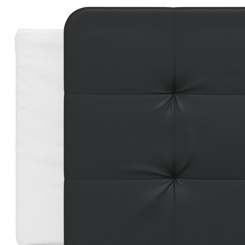 vidaXL fekete és fehér műbőr fejtámla párna 160 cm