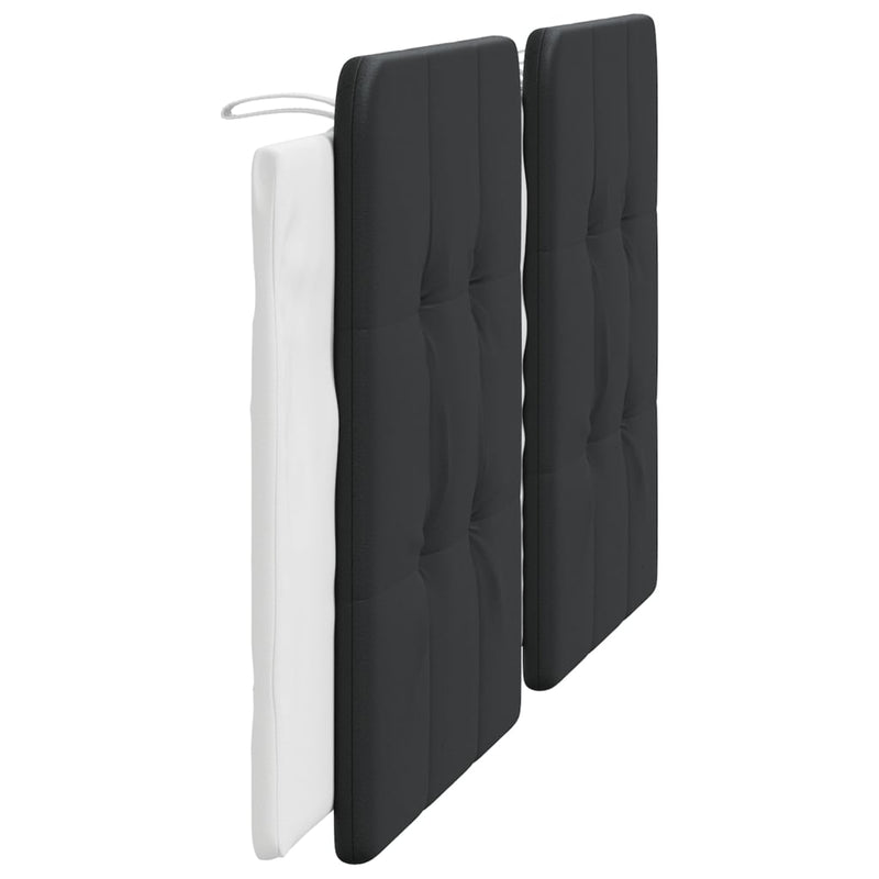 vidaXL fekete és fehér műbőr fejtámla párna 180 cm