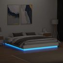 vidaXL fehér ágykeret LED-világítással 180 x 200 cm