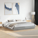 vidaXL szürke sonoma ágykeret LED-világítással 180 x 200 cm
