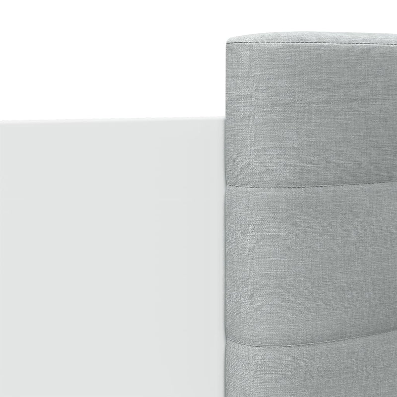 vidaXL fehér ágykeret fejtámlával és LED-világítással 200 x 200 cm