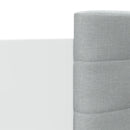 vidaXL fehér ágykeret fejtámlával és LED-világítással 140 x 200 cm