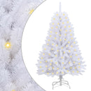 vidaXL Mű karácsonyfa 150 LED-del Fehér 120 cm PVC és fém
