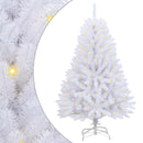 vidaXL Mű karácsonyfa 150 LED-del Fehér 150 cm PVC és fém