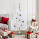 vidaXL Mű karácsonyfa Fehér 68 x 68 x 120 cm PVC és fém