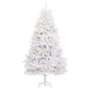 vidaXL Mű karácsonyfa 300 LED-del Fehér 210 cm PVC és fém