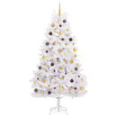 vidaXL Mű karácsonyfa Fehér 106 x 106 x 210 cm PVC és fém
