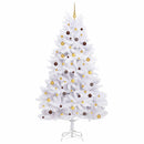 vidaXL Mű karácsonyfa Fehér 120 x 120 x 240 cm PVC és fém