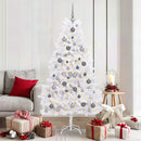 vidaXL Mű karácsonyfa Fehér 90 x 90 x 180 cm PVC és fém