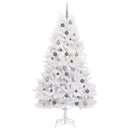 vidaXL Mű karácsonyfa Fehér 106 x 106 x 210 cm PVC és fém