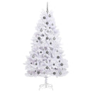vidaXL Mű karácsonyfa Fehér 106 x 106 x 210 cm PVC és fém