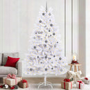 vidaXL Mű karácsonyfa Fehér 120 x 120 x 240 cm PVC és fém
