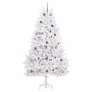 vidaXL Mű karácsonyfa Fehér 120 x 120 x 240 cm PVC és fém