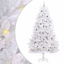 vidaXL Mű karácsonyfa Fehér 138 x 138 x 300 cm PVC és fém