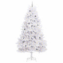 vidaXL Mű karácsonyfa Fehér 138 x 138 x 300 cm PVC és fém