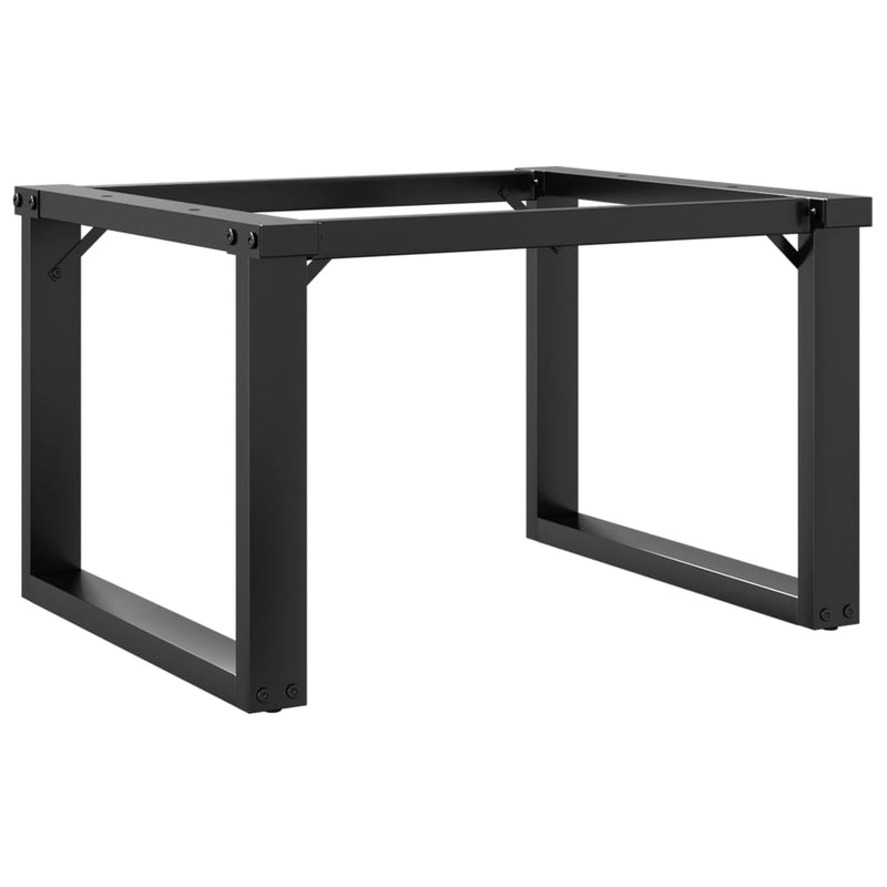 vidaXL acél dohányzóasztallábak O-alakú vázzal 60x40x38 cm
