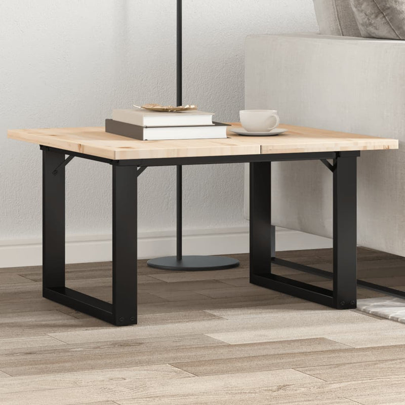 vidaXL acél dohányzóasztallábak O-alakú vázzal 60x40x38 cm