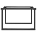 vidaXL acél dohányzóasztallábak O-alakú vázzal 70 x 60 x 43 cm