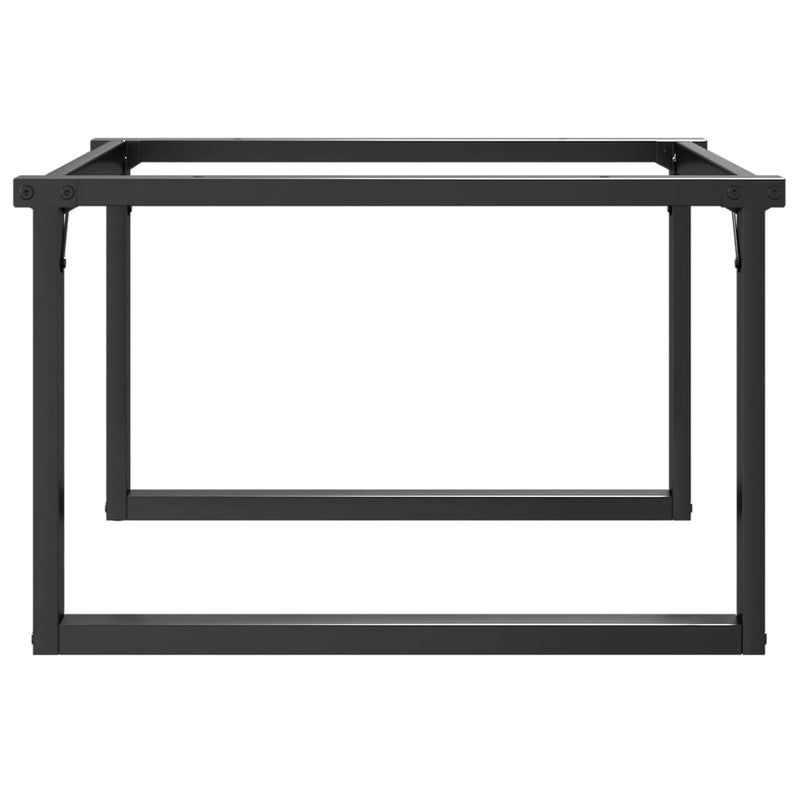 vidaXL acél dohányzóasztallábak O-alakú vázzal 70 x 60 x 43 cm