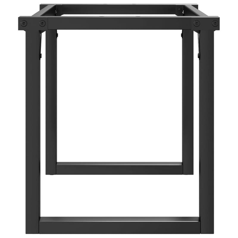 vidaXL acél dohányzóasztallábak O-alakú vázzal 70 x 30 x 43 cm