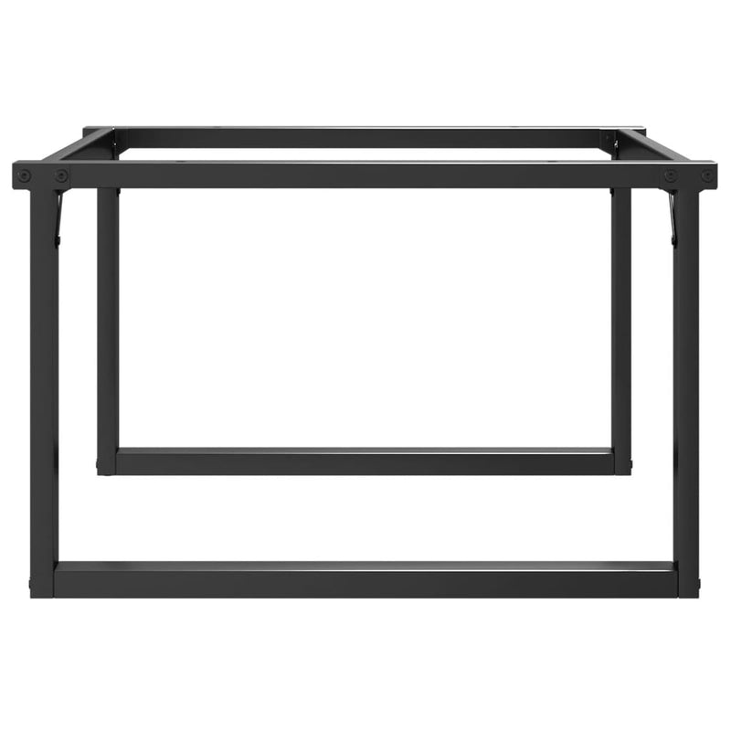 vidaXL acél dohányzóasztallábak O-alakú vázzal 80 x 70 x 43 cm