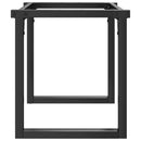 vidaXL acél dohányzóasztallábak O-alakú vázzal 80 x 40 x 43 cm