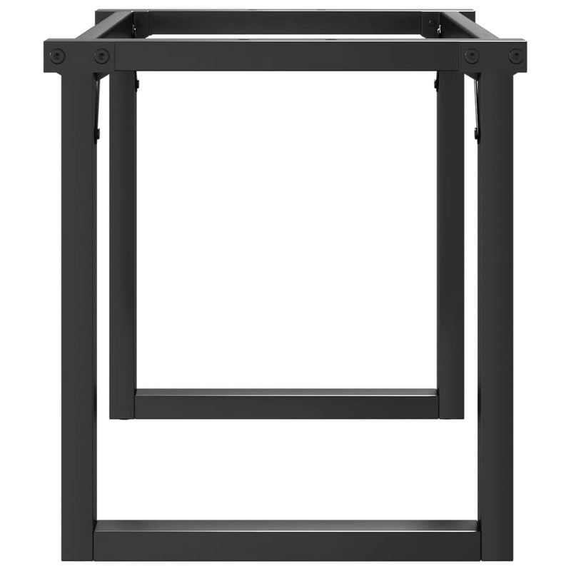 vidaXL acél dohányzóasztallábak O-alakú vázzal 80 x 40 x 43 cm