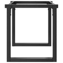 vidaXL acél dohányzóasztallábak O-alakú vázzal 90 x 30 x 43 cm