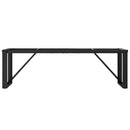 vidaXL acél dohányzóasztallábak O-alakú vázzal 140 x 30 x 43 cm