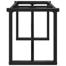 vidaXL acél dohányzóasztallábak O-alakú vázzal 140 x 30 x 43 cm