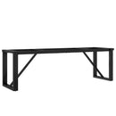 vidaXL acél dohányzóasztallábak O-alakú vázzal 140 x 30 x 43 cm