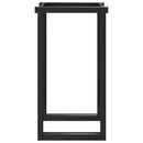 vidaXL acél dohányzóasztallábak O-alakú vázzal 60 x 50 x 73 cm