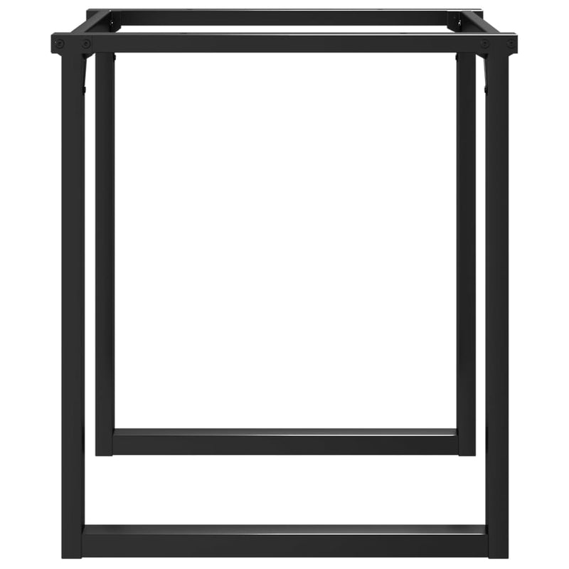 vidaXL acél dohányzóasztallábak O-alakú vázzal 70 x 70 x 73 cm