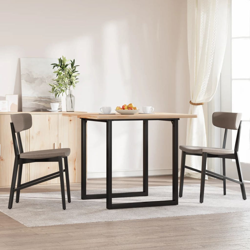 vidaXL acél dohányzóasztallábak O-alakú vázzal 70 x 70 x 73 cm