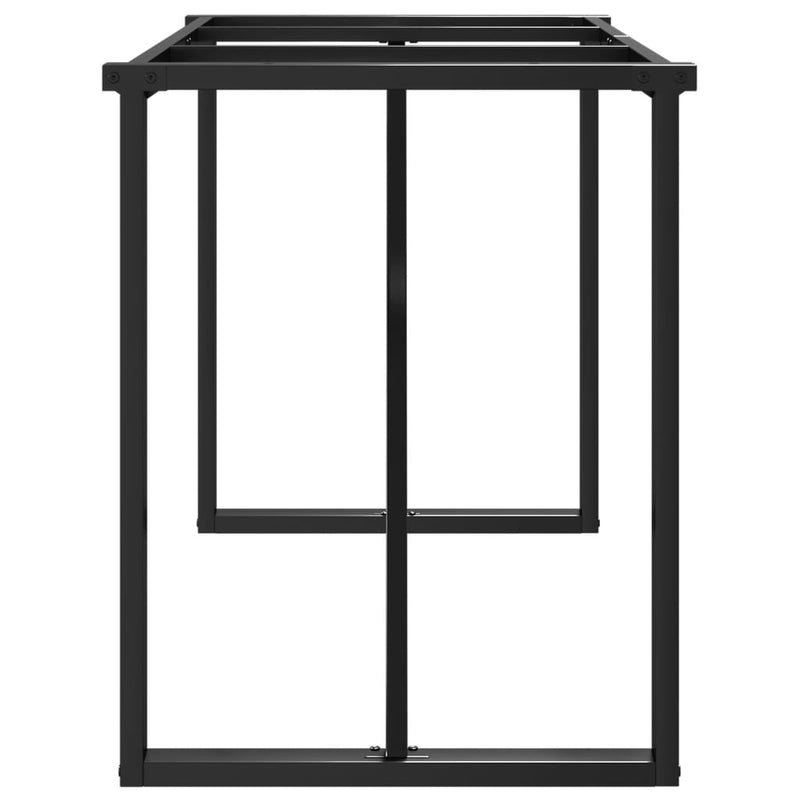 vidaXL acél étkezőasztallábak O-alakú vázzal 120 x 60 x 73 cm