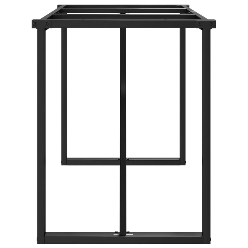 vidaXL acél étkezőasztallábak O-alakú vázzal 140 x 60 x 73 cm