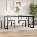 vidaXL acél étkezőasztallábak O-alakú vázzal 180 x 80 x 73 cm