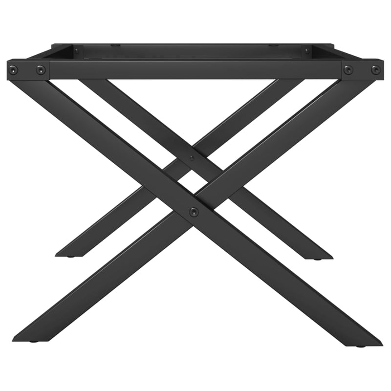 vidaXL acél dohányzóasztallábak X-alakú vázzal 60x40x38 cm