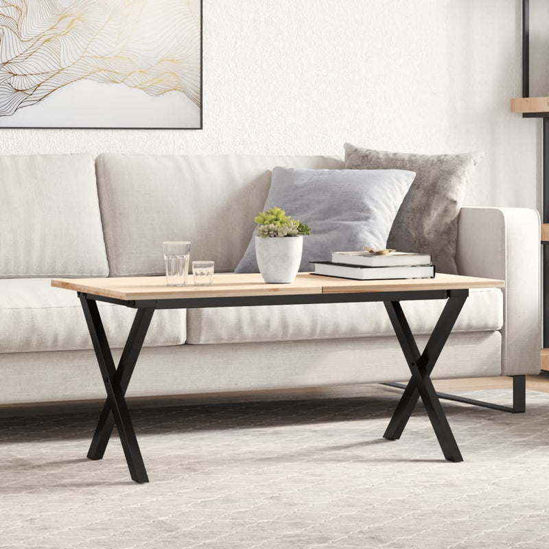 vidaXL acél dohányzóasztallábak X-alakú vázzal 70 x 30 x 43 cm