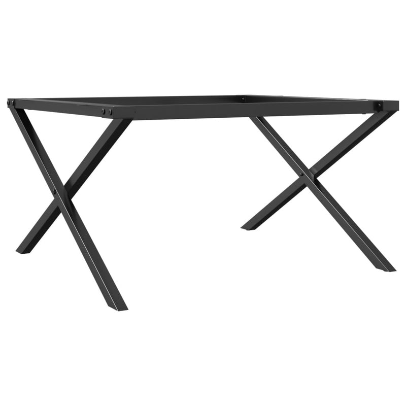 vidaXL acél dohányzóasztallábak X-alakú vázzal 80 x 70 x 43 cm