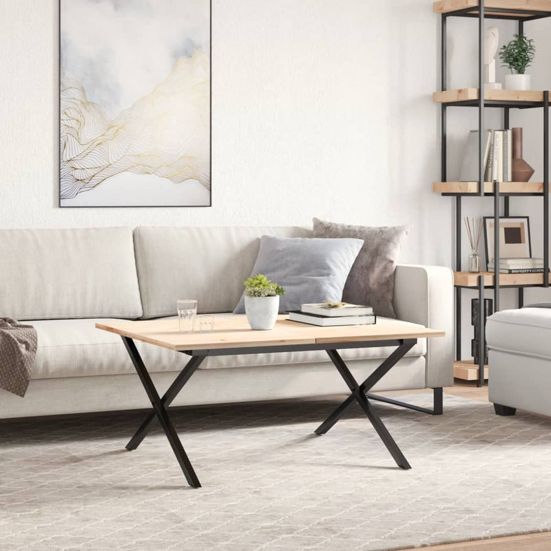 vidaXL acél dohányzóasztallábak X-alakú vázzal 80 x 70 x 43 cm