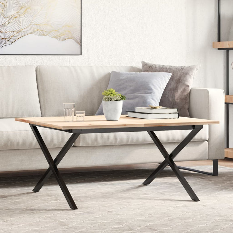 vidaXL acél dohányzóasztallábak X-alakú vázzal 80 x 70 x 43 cm