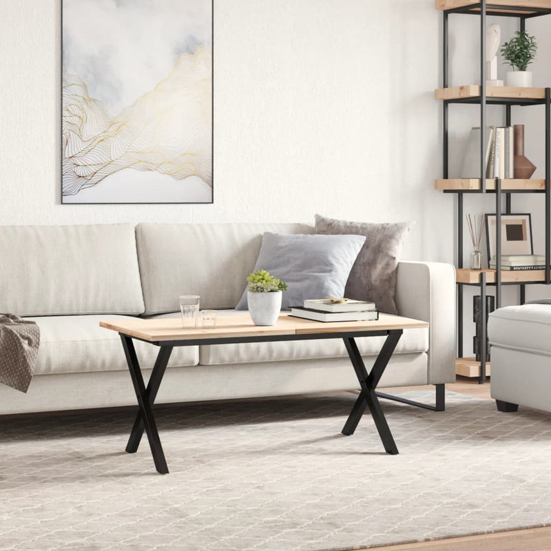 vidaXL acél dohányzóasztallábak X-alakú vázzal 80 x 40 x 43 cm