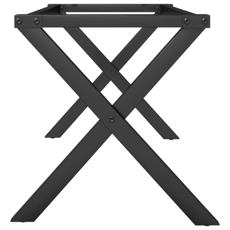 vidaXL acél dohányzóasztallábak X-alakú vázzal 80 x 40 x 43 cm