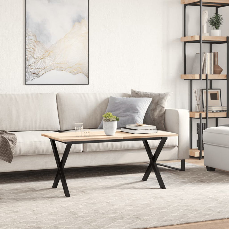 vidaXL acél dohányzóasztallábak X-alakú vázzal 90 x 30 x 43 cm