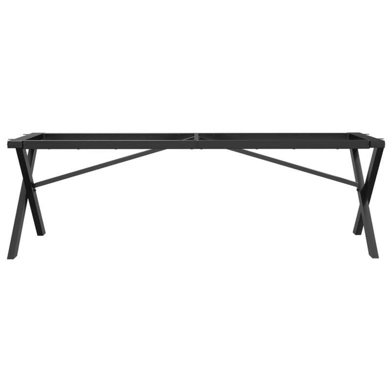 vidaXL öntöttvas dohányzóasztallábak X-alakú vázzal 140 x 30 x 43 cm