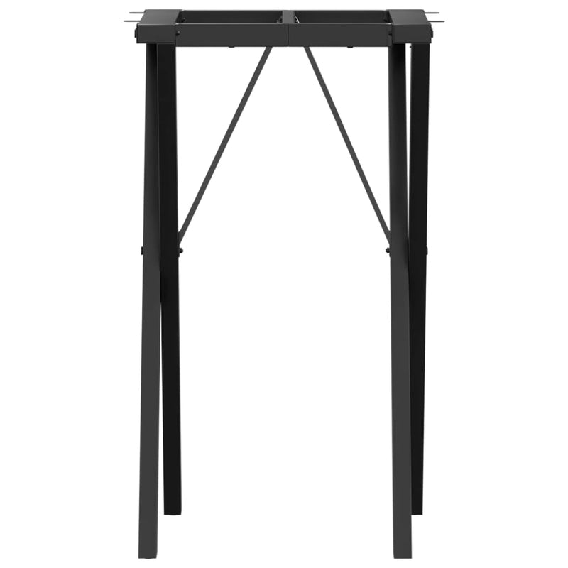 vidaXL acél étkezőasztallábak X-alakú vázzal 40 x 40 x 73 cm