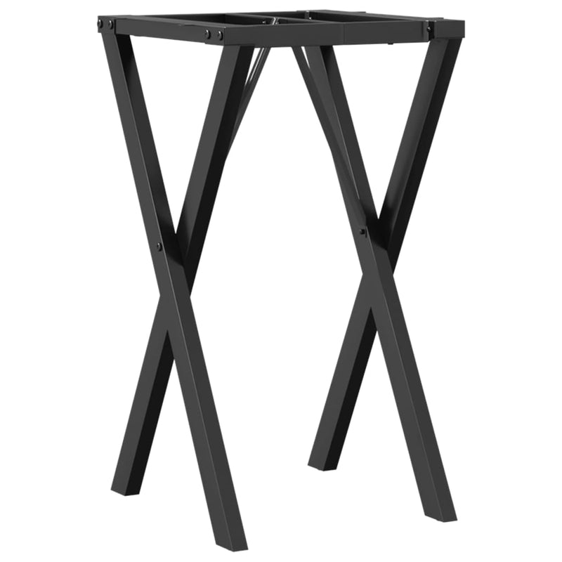 vidaXL acél étkezőasztallábak X-alakú vázzal 40 x 40 x 73 cm