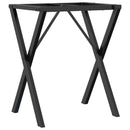 vidaXL acél étkezőasztallábak X-alakú vázzal 50 x 40 x 73 cm