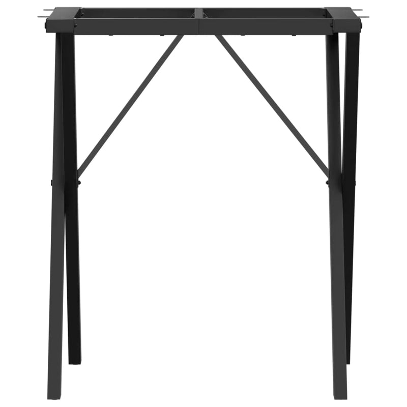 vidaXL öntöttvas étkezőasztallábak X-alakú vázzal 60 x 50 x 73 cm